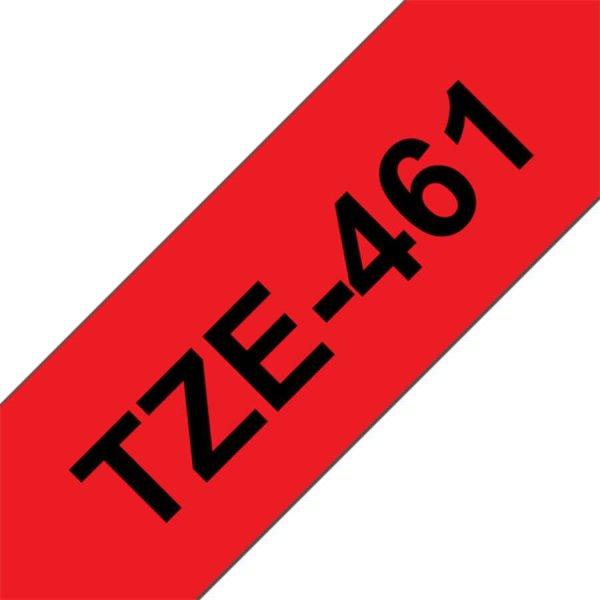BROTHER szalag TZe-461, Piros alapon Fekete, Laminált, 36mm  1.4