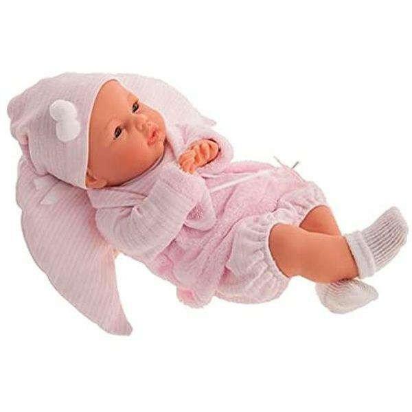 Antonio Juan újszülött baba kötött kabátban - 37 cm-es - lány