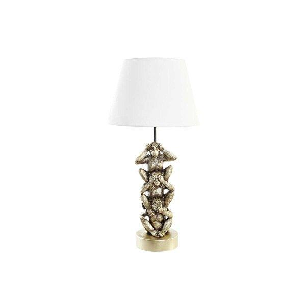Asztali lámpa DKD Home Decor Aranysàrga Fehér Gyarmati 220 V 50 W Majom (30 x
30 x 61 cm)