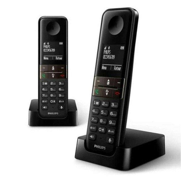 Vezeték Nélküli Telefon Philips D4702B/34 Duo 1,8