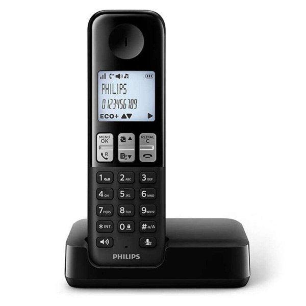 Vezeték Nélküli Telefon Philips D2501B/34 DECT Fekete