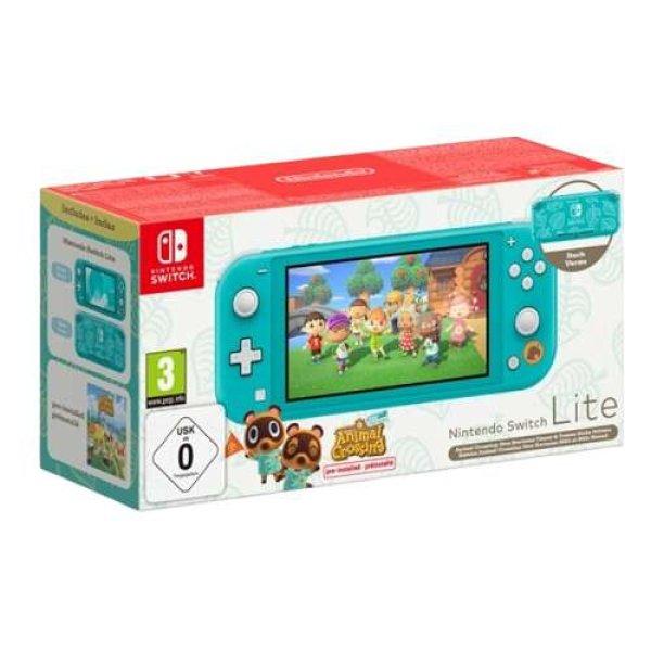 Nintendo Switch Lite + Animal Crossing New Horizons Türkiz játékkonzol csomag