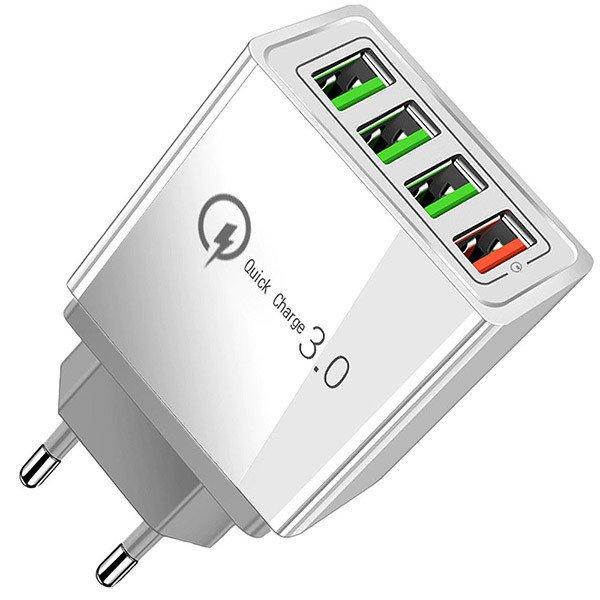 Quick Charge 3.0 4xUSB gyorstöltő adapter