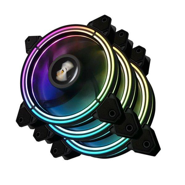 Darkflash CF11 Pro ARGB ventilátorkészlet 3in1 számítógéphez 120x120
(fekete)