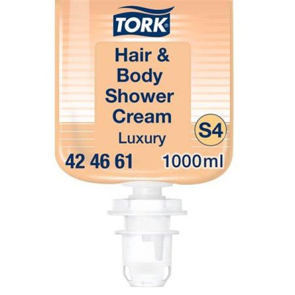 Folyékony szappan, 1 l, S4 rendszer, TORK "Luxury", tusoláshoz és
hajmosáshoz