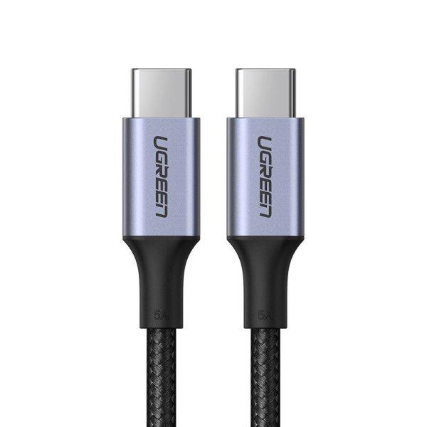 Ugreen kábel USB Type C - USB Type C 5 A 100 W Power Delivery Quick Charge 3.0
FCP 480 Mbps kábel 2 m szürke (70429 US316)
