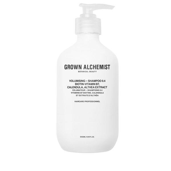 Grown Alchemist Sampon a gyenge és törékeny haj
térfogatának növelésére Biotin-Vitamin B7, Calendula,
Althea Extract (Volumising Shampoo 0.4) 500 ml