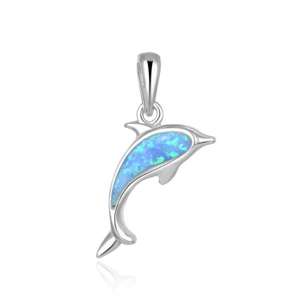 Beneto Játékos ezüst delfin medál AGH554L