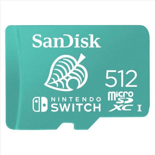 512GB microSDXC Sandisk Nintendo Switch UHS-I CL10 U3 A1 V30 (186522 /
SDSQXAO-512G-GNCZN) (SDSQXAO-512G-GNCZN)