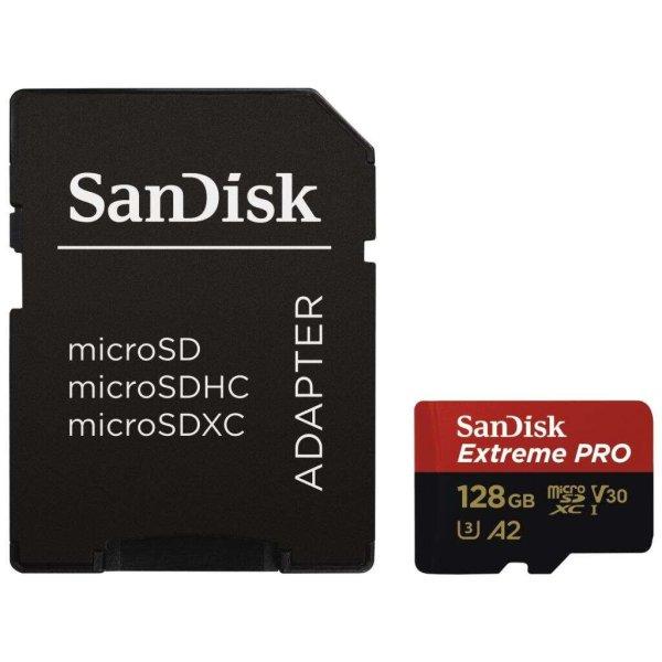 128GB microSDXC Sandisk Extreme PRO A2 C10 V30 UHS-I U3 + adapter
(SDSQXCY-128G-GN6MA / 183521) (SDSQXCY-128G-GN6MA / 183521)