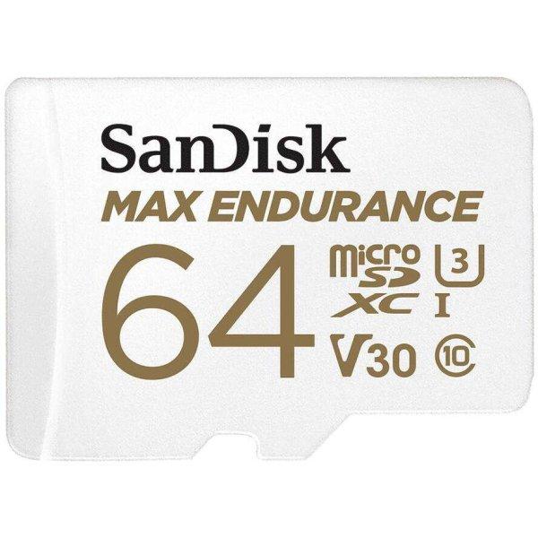 SD MicroSD Card  64GB SanDisk Max Endurance inkl. Adapter (SDSQQVR-064G-GN6IA)