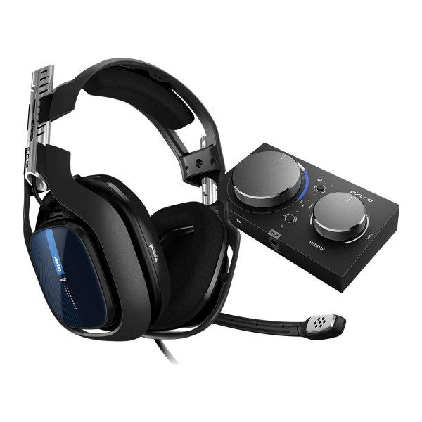 ASTRO Gaming A40 TR Headset + MixAmp Pro TR for PS4 & PC Vezetékes Fejpánt
Játék Fekete, Kék