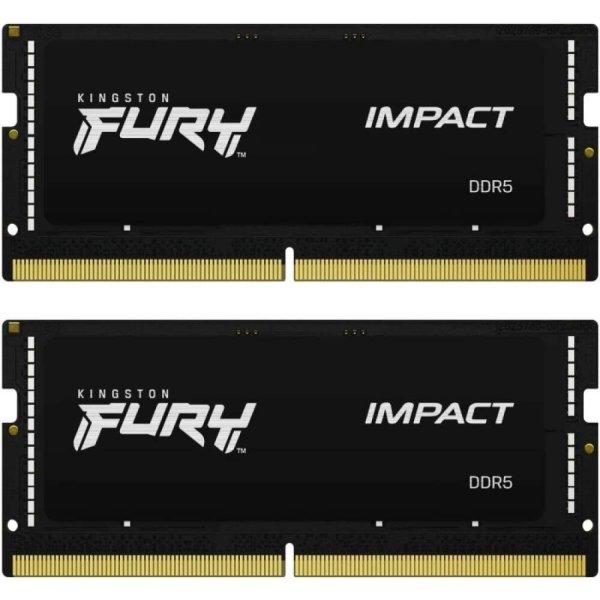 KINGSTON FURY NB memória DDR5 32GB 4800MHz CL38 SODIMM (Kit of 2) Impact