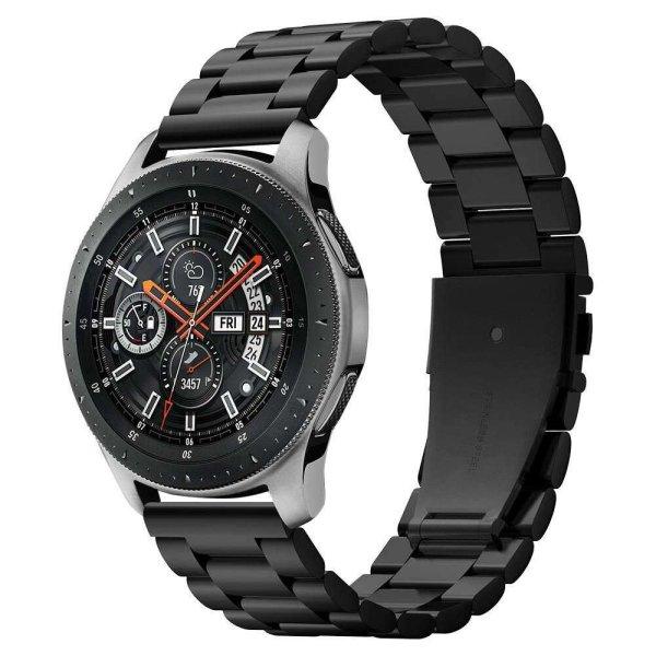 Xiaomi Watch S3 okosóra fémszíj - Spigen Modern Fit fekete fémszíj (22 mm
szíj szélesség)