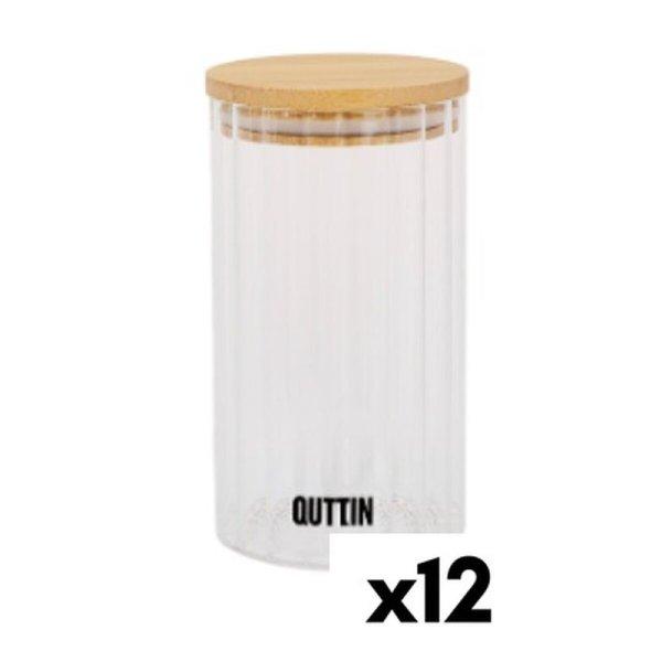 Átlátszó üvegedény Quttin 9 x 16 cm 780 ml 9 x 16,5 cm (12 egység)