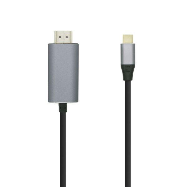USB-C - HDMI Kábel Aisens A109-0393 Fekete 1,8 m 4K Ultra HD