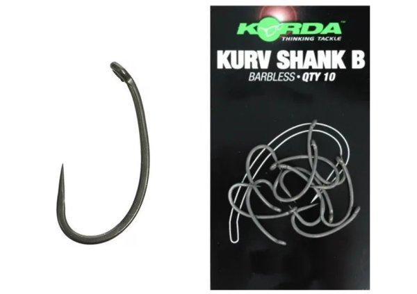 Korda Horog Kurv Shank Barbless Hook 6-os méret szakáll nélküli horog
(KKSB6)