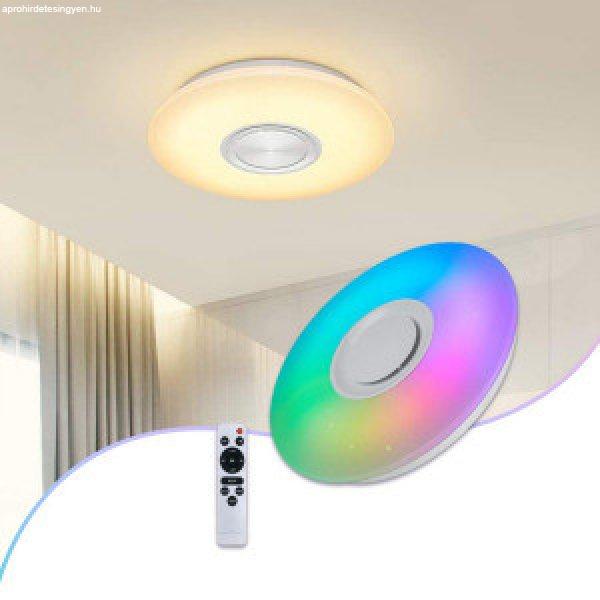 Bluetooth-os RGBW színes távirányítós mennyezeti lámpa hangszórókkal