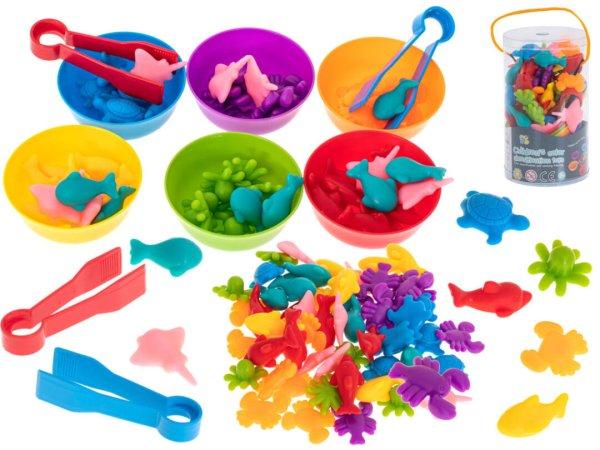36 részes Montessori játék (tengeri állatok)
