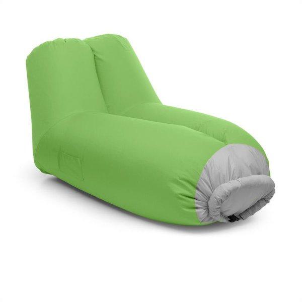 Blumfeldt AIRLOUNGE, felfújható ülőke, 90x80x150cm, hátizsák, mosható,
poliészter, zöld