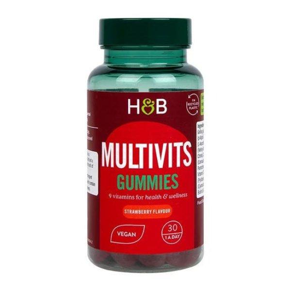 H&B multivitamin felnőtt gumivitamin 30 db