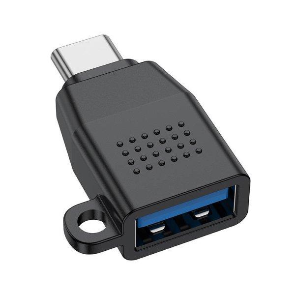 Budi USB 3.0 – USB-C OTG adapter (fekete)