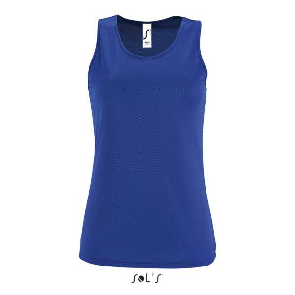 Női ujjatlan sport trikó, SOL'S SO02117, Royal Blue-M