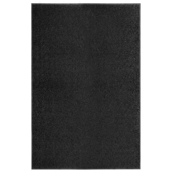 vidaXL fekete kimosható lábtörlő 120 x 180 cm