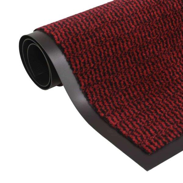 vidaXL négyszögletes szennyfogó szőnyeg 80 x 120 cm piros