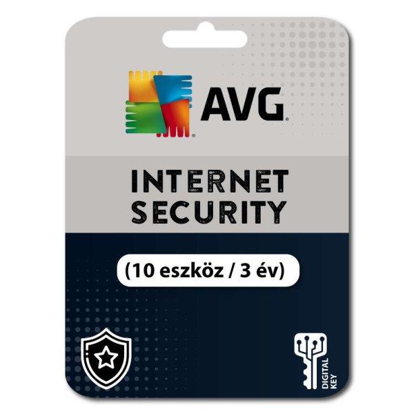 AVG Internet Security (10 eszköz / 3 év) (Elektronikus licenc) 