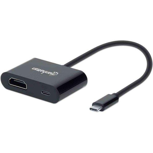 MANHATTAN USB-C auf HDMI-Konverter mit PD-Ladeport (153416)