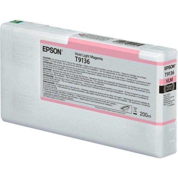 Epson T9136 tintapatron 1 db Eredeti Standard teljesítmény Élénk világos
bíbor