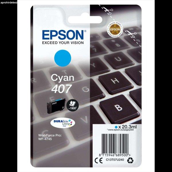 Epson T07U2 Tintapatron Cyan 20,3ml No.407, C13T07U240