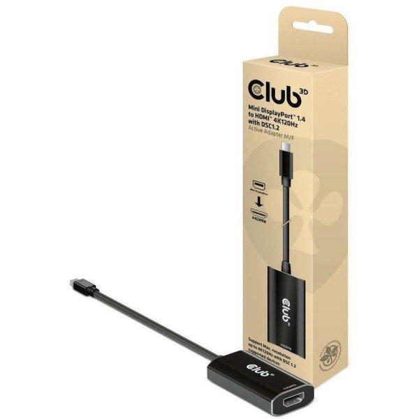 CLUB3D CAC-1186 video átalakító kábel 0,15 M Mini DisplayPort HDMI A-típus
(Standard) Fekete (CAC-1186)