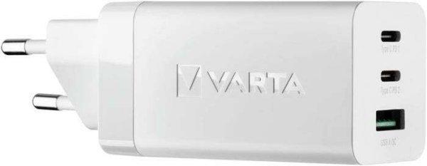 VARTA Hálózati töltő, 1xUSB, 2x USB-C kimenet, 65W, VARTA 