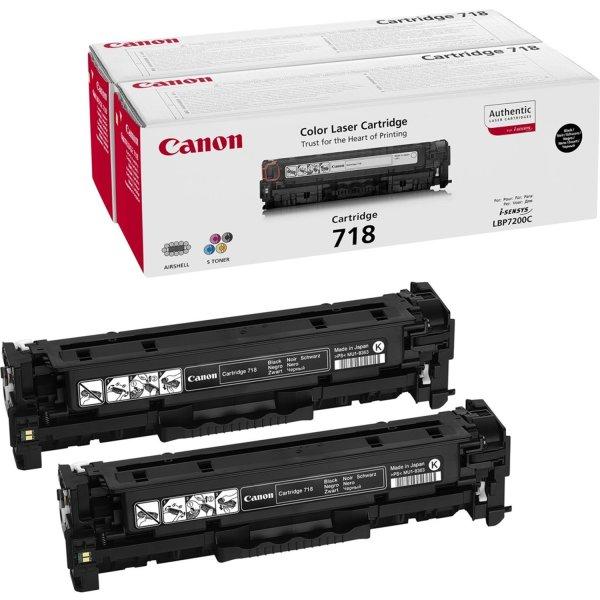 Canon CRG718 toner twinpack black ORIGINAL 