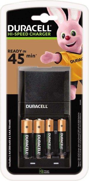 Duracell 036529 4xAA/AAA NiMH Akkumulátor töltő + 2db AA elem