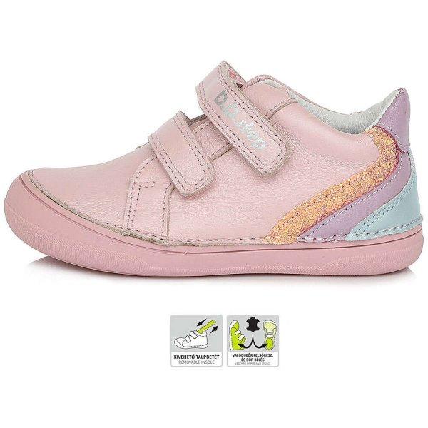 D.D.Step Pasztell rózsaszín kislány cipő (Méret 28)