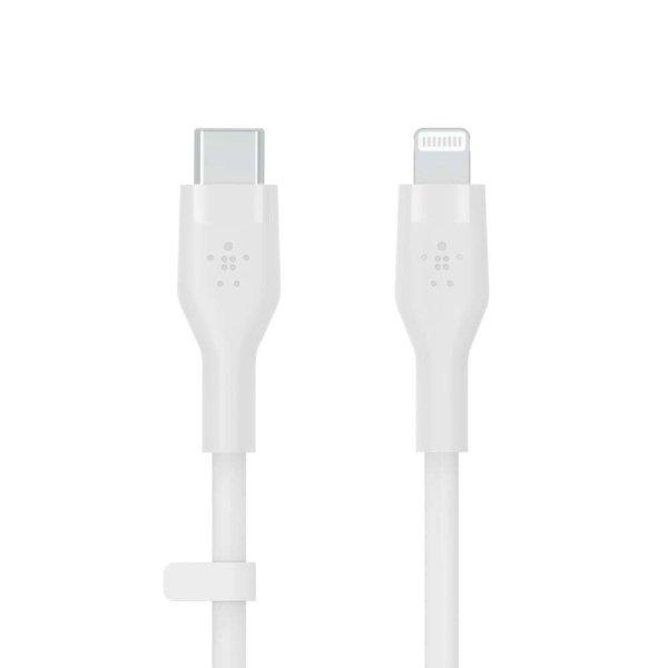 Belkin BOOST CHARGE Flex USB-C - Lightning kábel 1m fehér (CAA009bt1MWH)
(CAA009bt1MWH)