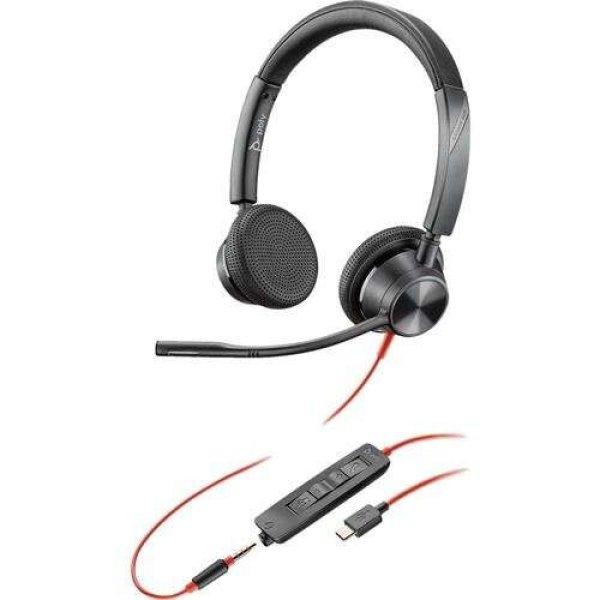 Poly Blackwire 3325M USB-C sztereó headset (214017-01)
