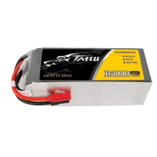 Tattu 16000mAh 22.2V 30C 6S1P LiPo AS150 + XT150 akkumulátor