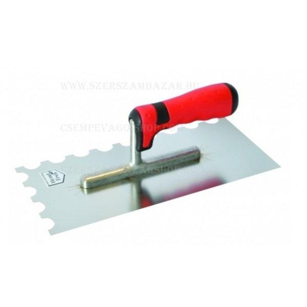 Bautool íves fogazott glettvas gumírozott soft nyél 15×10 mm 280×130mm
epoxihoz (b132892k02)