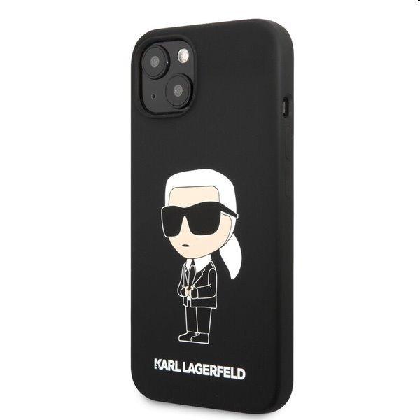 Karl Lagerfeld Liquid Silicone Ikonik NFT hátlapi tok Apple iPhone 13
számára, fekete