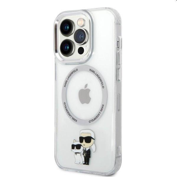 Tok Karl Lagerfeld MagSafe IML Karl and Choupette NFT for Apple iPhone 14 Pro,
átlátszó