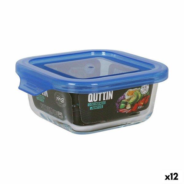 Uzsonnás doboz Quttin Kék 12 x 12 x 5,3 cm (12 egység)