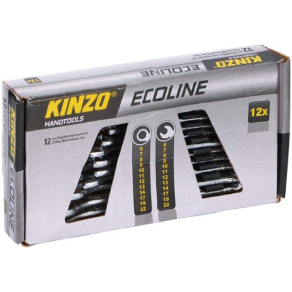 Kinzo tools, Ecoline csillag-villáskulcs készlet 12 db - os