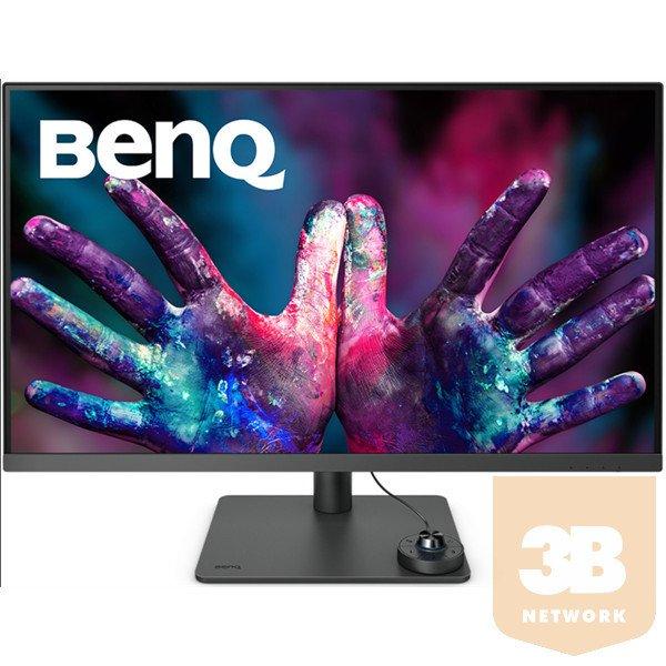 BenQ Monitor 31,5" - PD3205U (IPS, 16:9, 3840x2160, 5ms, 350cd/m2, HDMI,
DP, USB, Speaker, Pivot, mag.áll.)