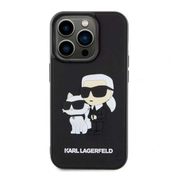 Karl Lagerfeld tok fekete KLHCP15L3DRKCNK Iphone 15 Pro készülékhez