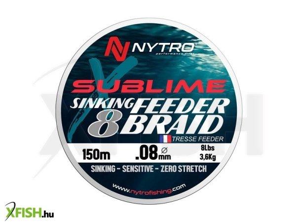 Nytro Sublime X8 Sinking Feeder Braid Fonott Feeder Zsinór 150m 0,10mm 4,5Kg