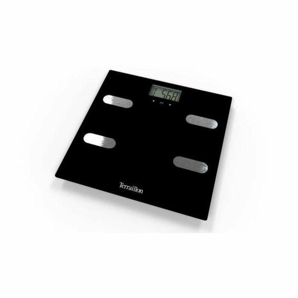 Digitális Fürdőszoba Mérleg Terraillon Fitness 14464 Fekete Temperált Üveg